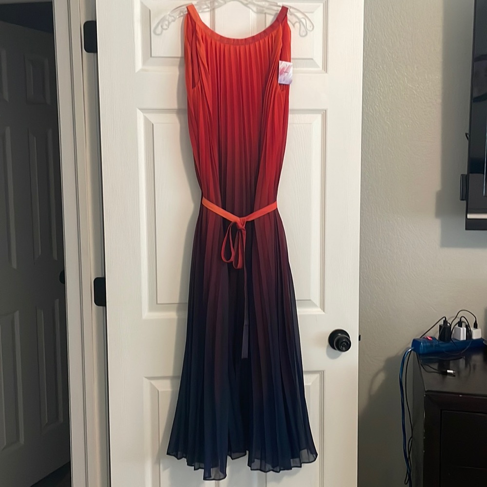 NWT - Chic Wish Pleated Ombré Dress